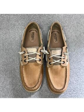 Sperry Rosefish Boat Shoes Women Tan Brown Leather Loafers 10 Comfort Preppy